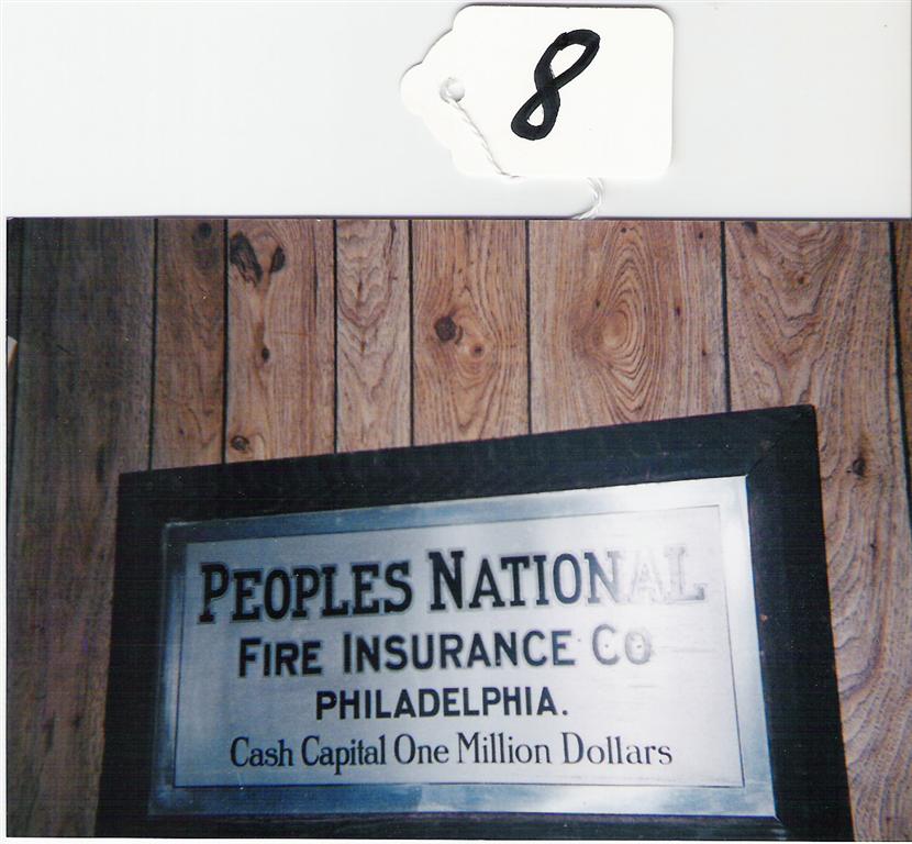 Peoples National Fire Ins. Co. Aluminum. 1909-193