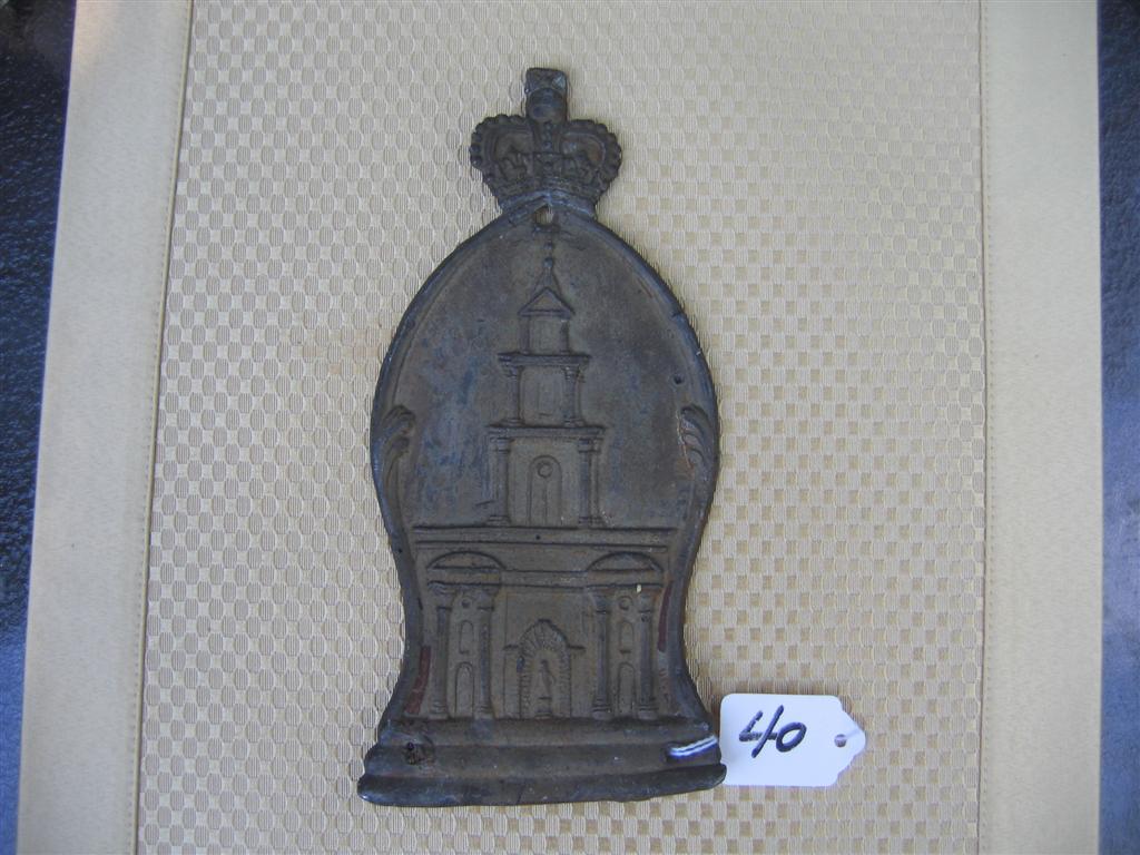 Royal Exchange Assurance, London. Lead. 4x 8 3/4