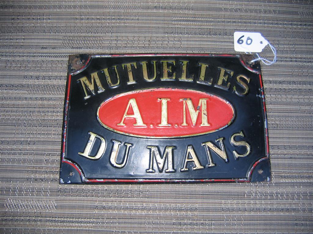 La Mutuelle du Mans Societe. France. Tin. 9 1/2