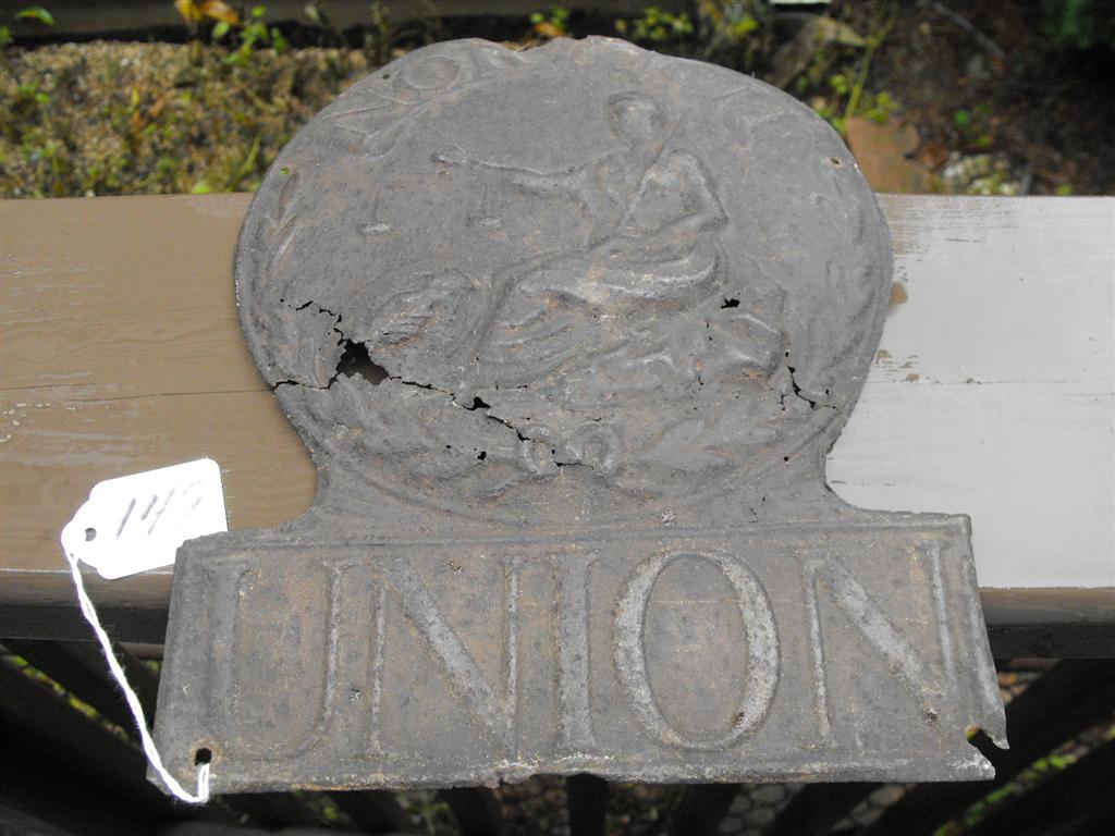 Norwich Union Fire. Norwich, England. Heavy Tin.