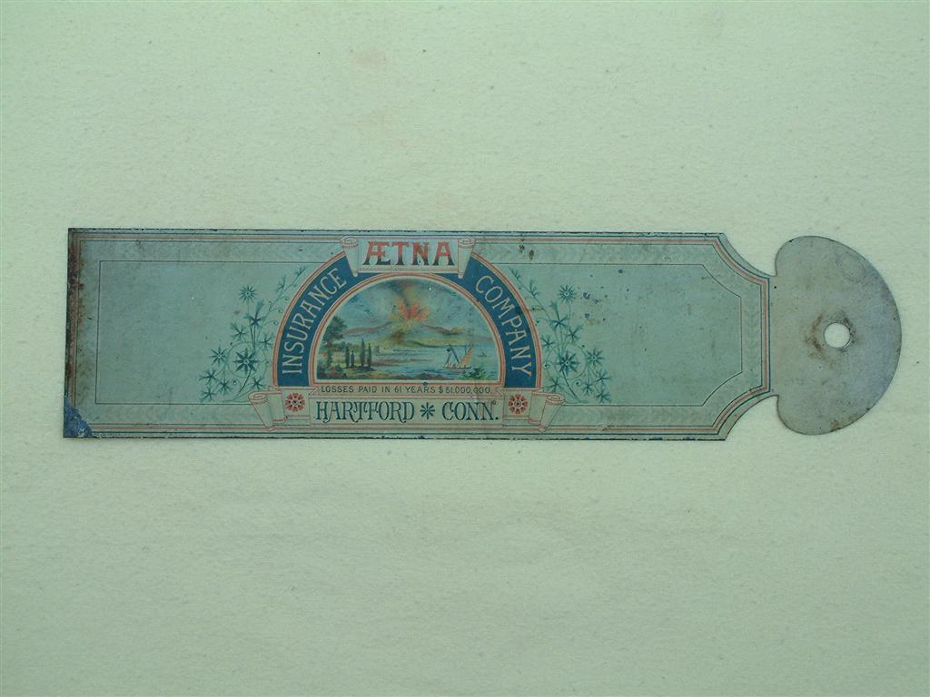 Aetna ledger marker, fair