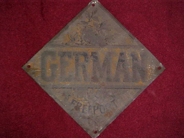 German Insurance Company. Freeport, IL. 3 13/16""