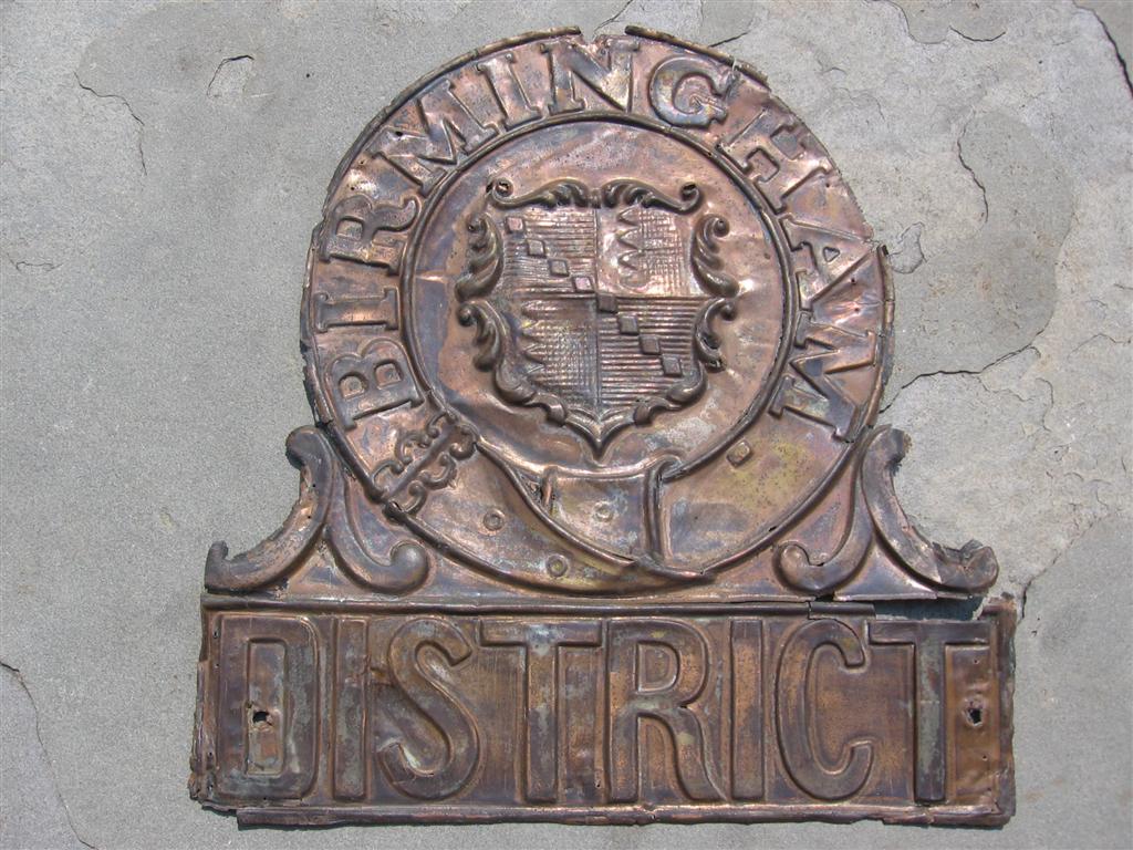 District Fire Office. Birmingham. Copper. Fair