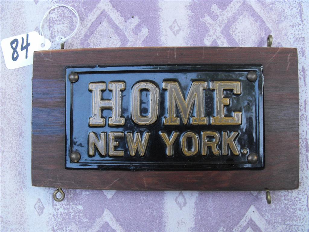 Home Insurance Company, New York. Tin Rectangular