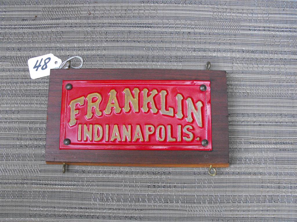 Franklin, Indianapolis. Tin. Rectangular. Repai