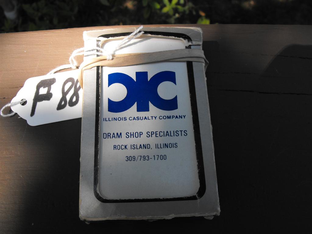 Cards. Illinois Casualty Company deck of cards.
