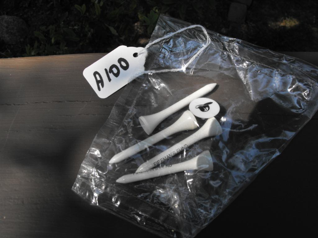 Firemans Fund Golf Tees.