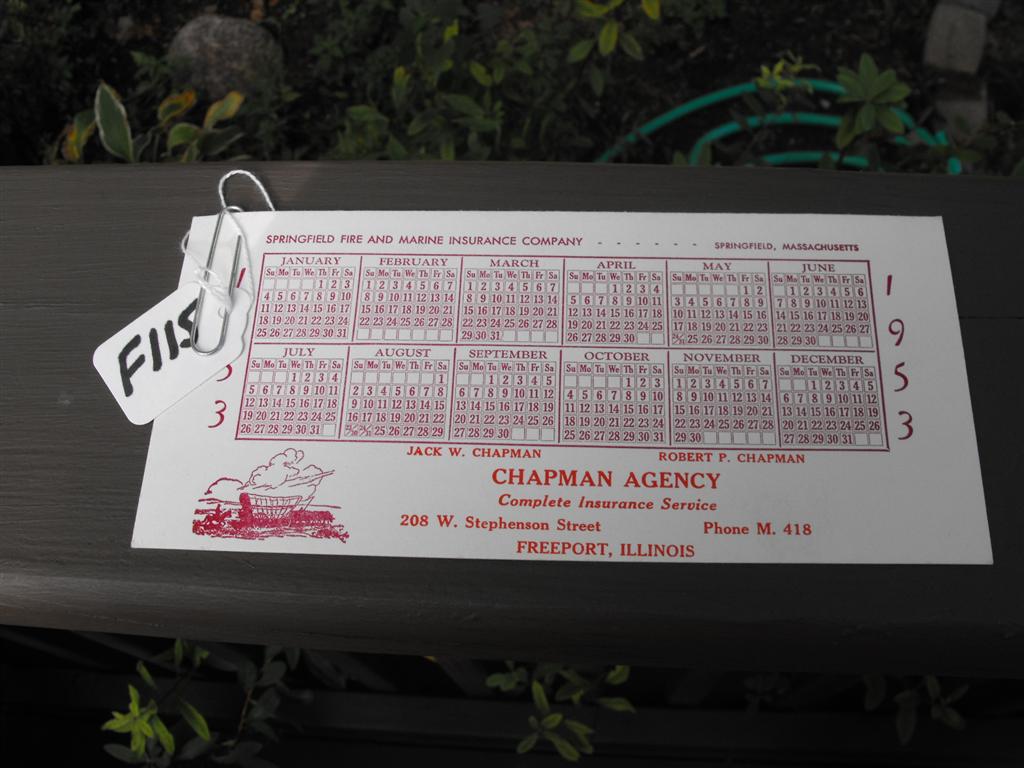 Ink Blotter. Springfield Fire and Marine Insuranc