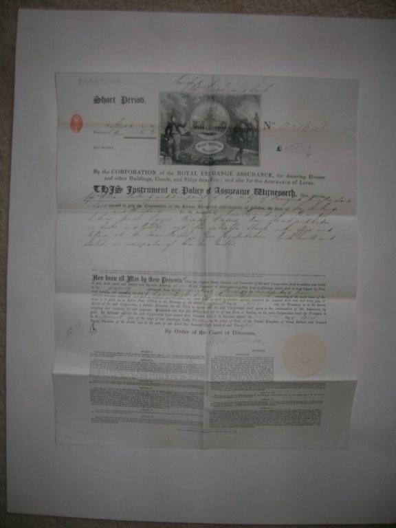 Royal Exchange Assurance Co., London. Bristol Bra