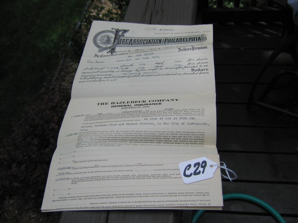 Policy. Fire Association of Philadelphia. 3 year