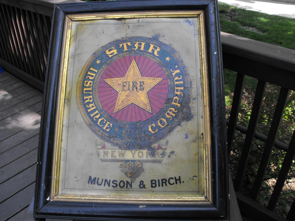 Star Insurance Company, New York. Metal Sign. 22