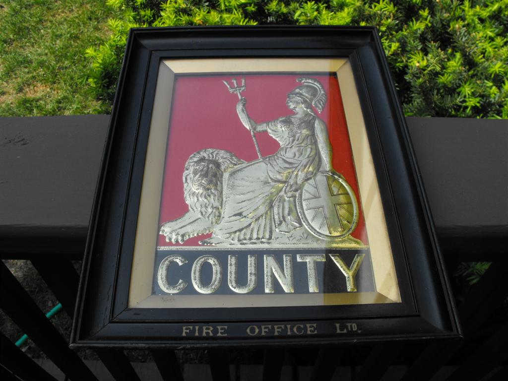 County Fire Office, London. County Firemark in a