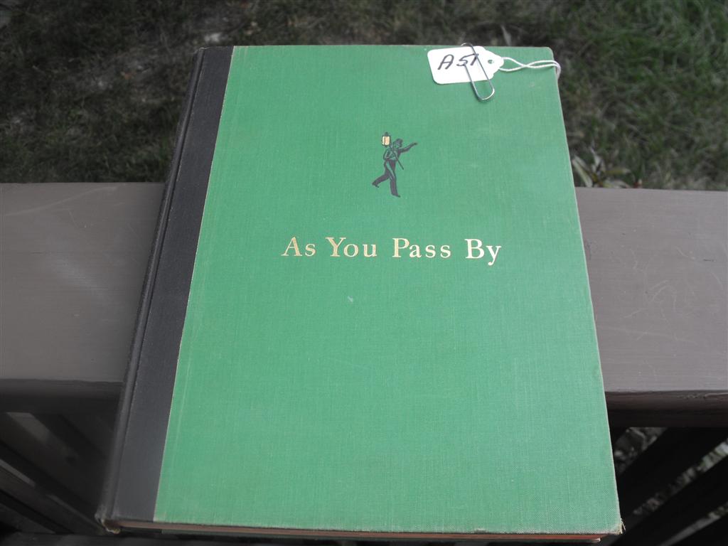 Book. As You Pass By. by Kenneth Holcomb Dunshee.