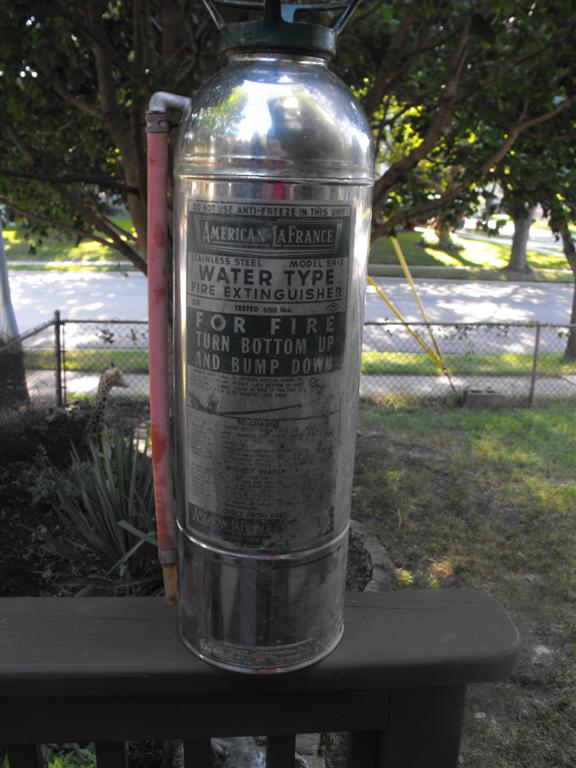Fire Extinguisher. Metal. American LaFrance Water