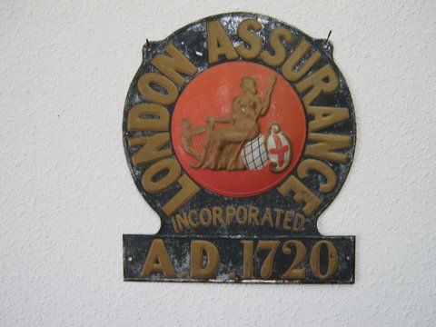 London Assurance - England, Heavy Tin Fire Mark wi