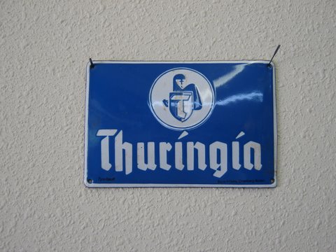 Thuringia - German Enameled Iron 7" x 4 3/4" Fire