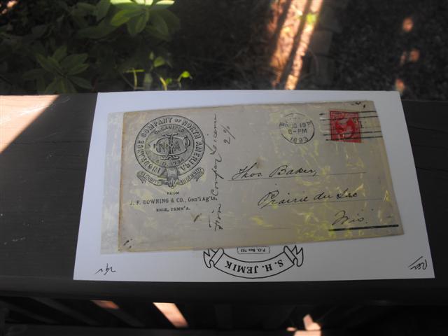 Insurance Company of North America Paper Envelope.