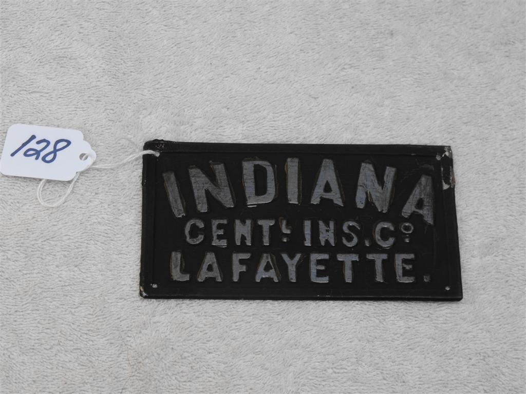 Indiana Central Ins. Co. Lafayette, Indiana. Tin