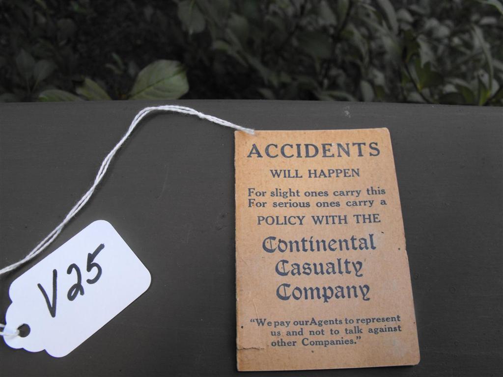 Advertising Item from Continental Casualty Casualt