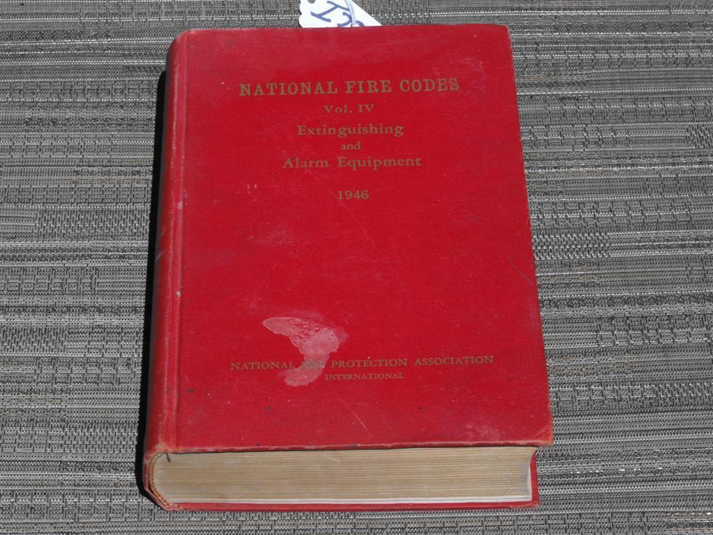 Book - National Fire Codes. Vol. IV. Extinguishin
