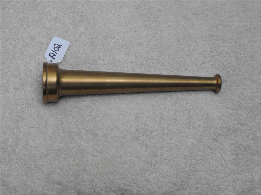 Brass Fire Fighters Nozzle. 10 inches long.
