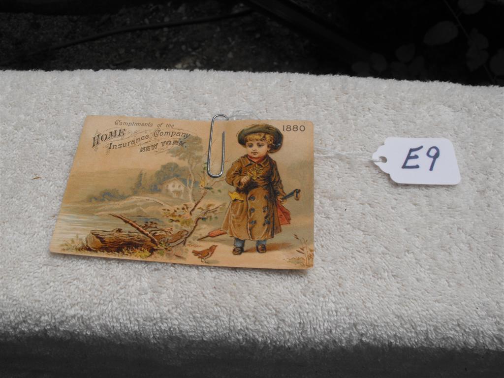 Home Insurance Company, New York. Trade Card. 18