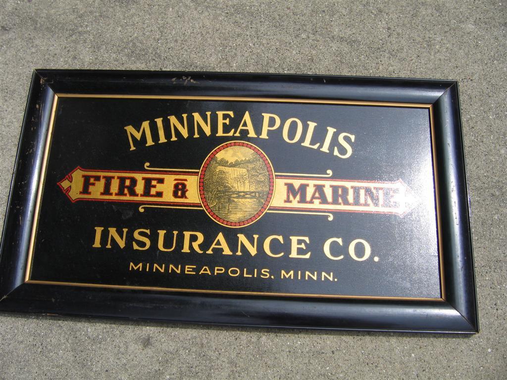 Minneapolis Fire and Marine Insurance Company Sign