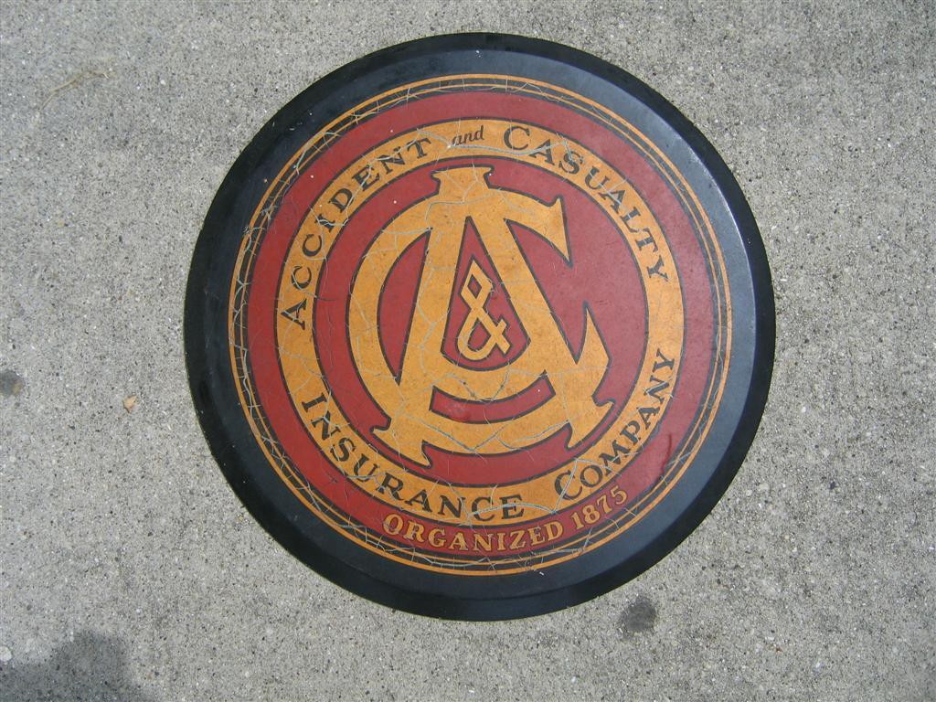 Accident and Casualty Insurance Company Sign. Pre