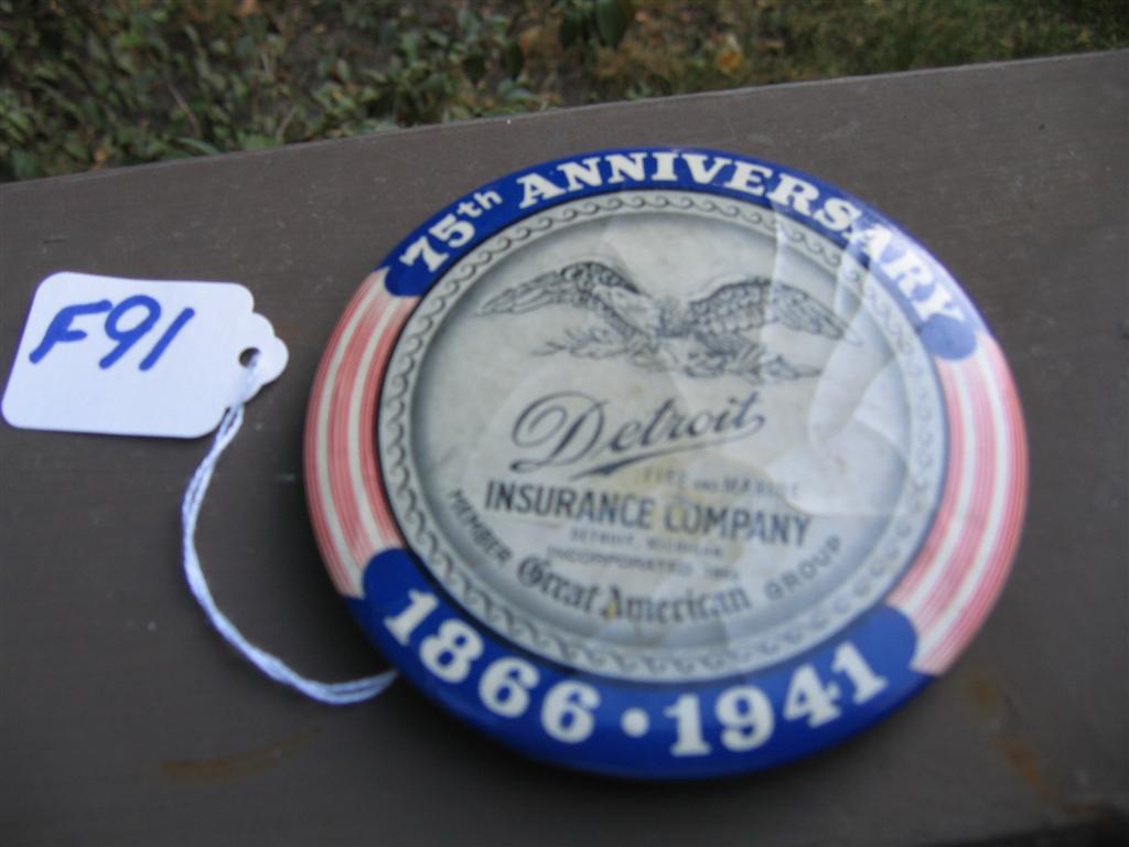 Detroit Fire and Marine Insurance Company Advertis