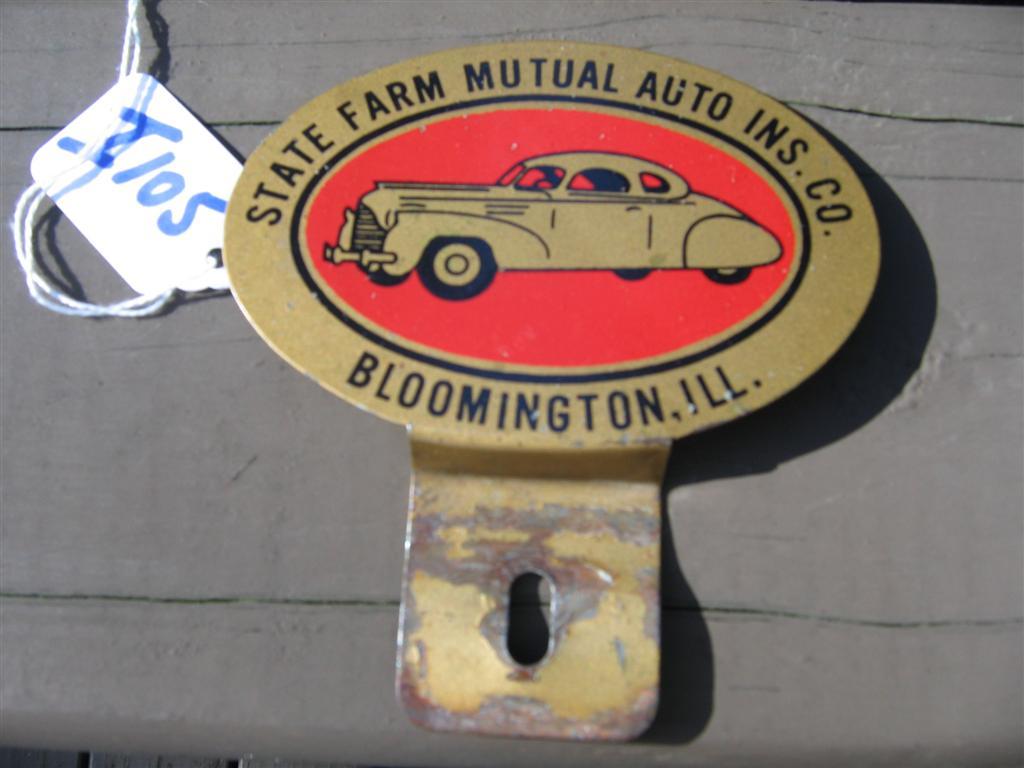 State Farm Mutual Auto Ins. Co. Auto Badge Tag.