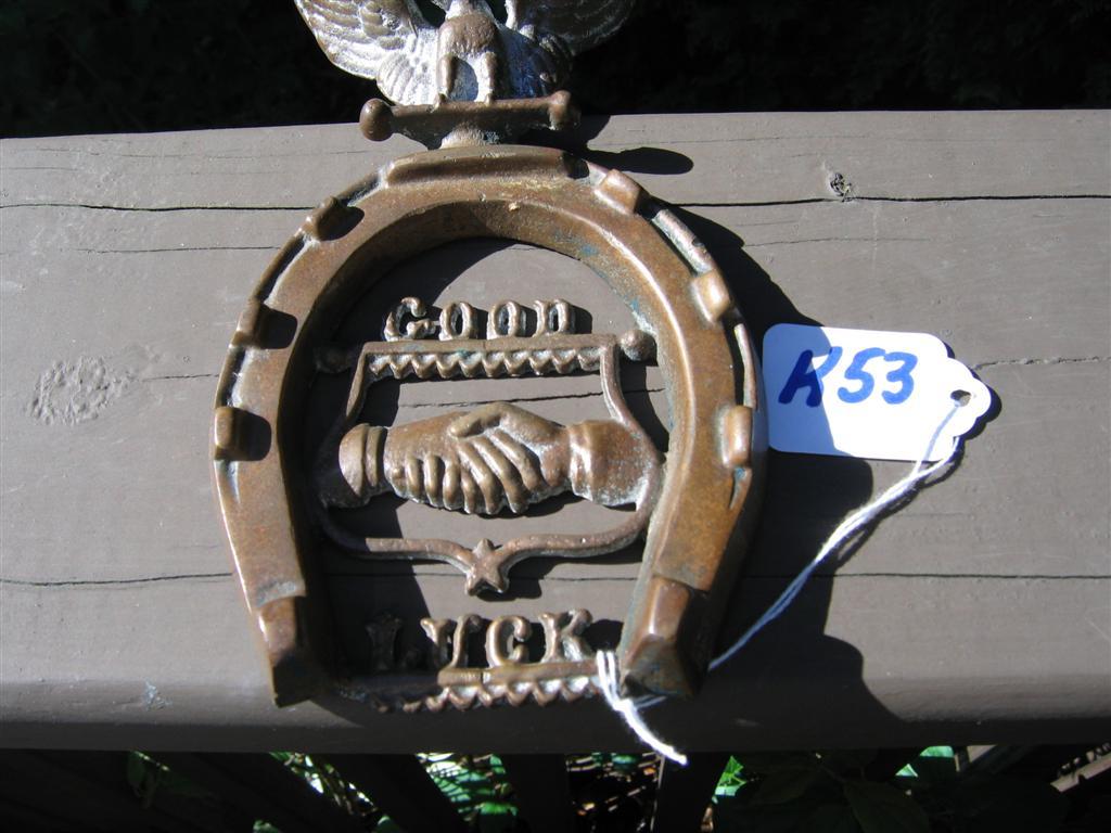Good Luck Wall Hanging. Heavy Metal. Horseshoe w