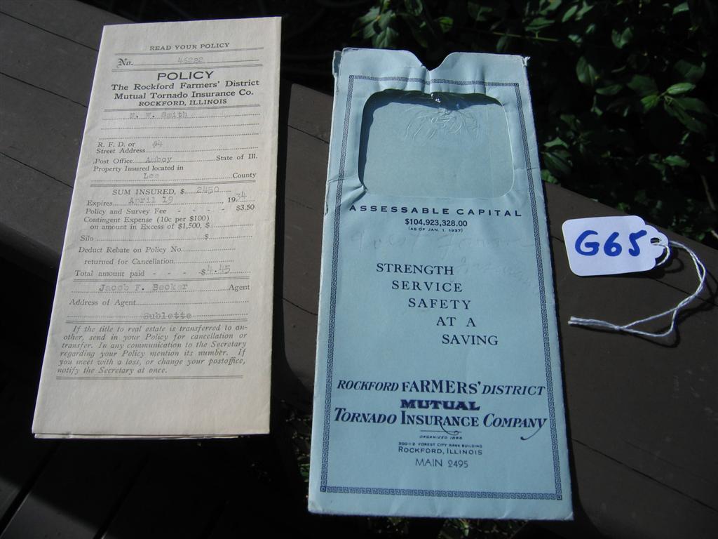 Rockford Farmers District Mutual Tornado Insurance