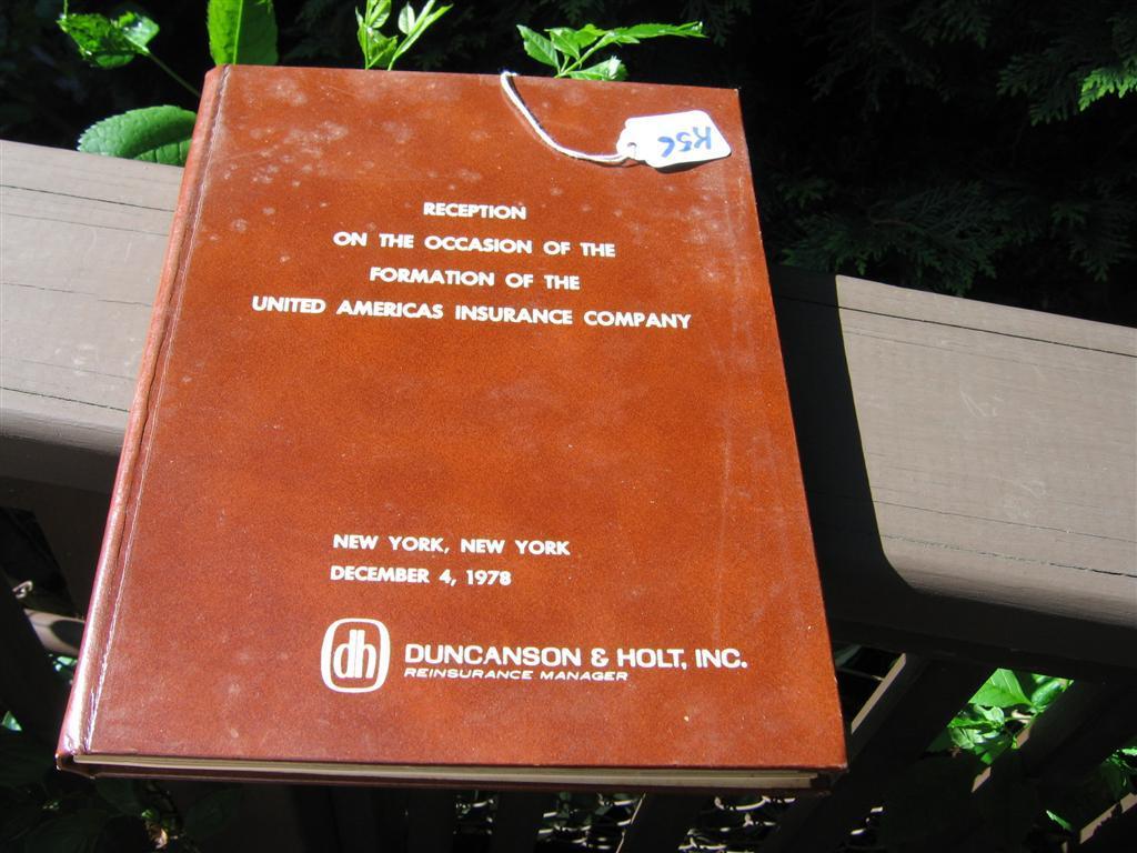 Book. Reception on the Occasion of the Formation