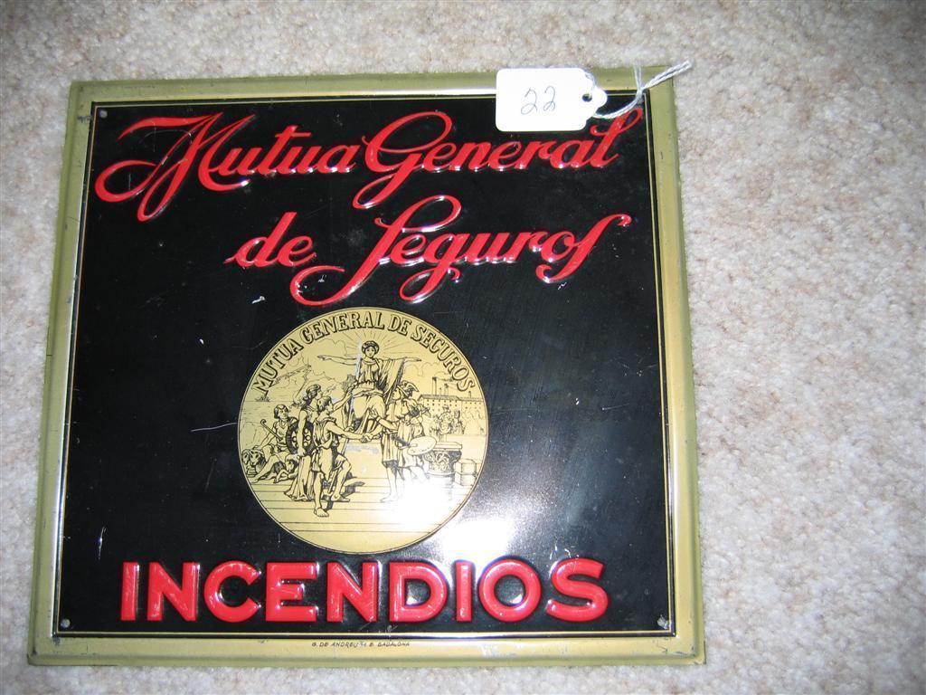 Mutua General de Seguros, Barcelona, Spain. Tin.