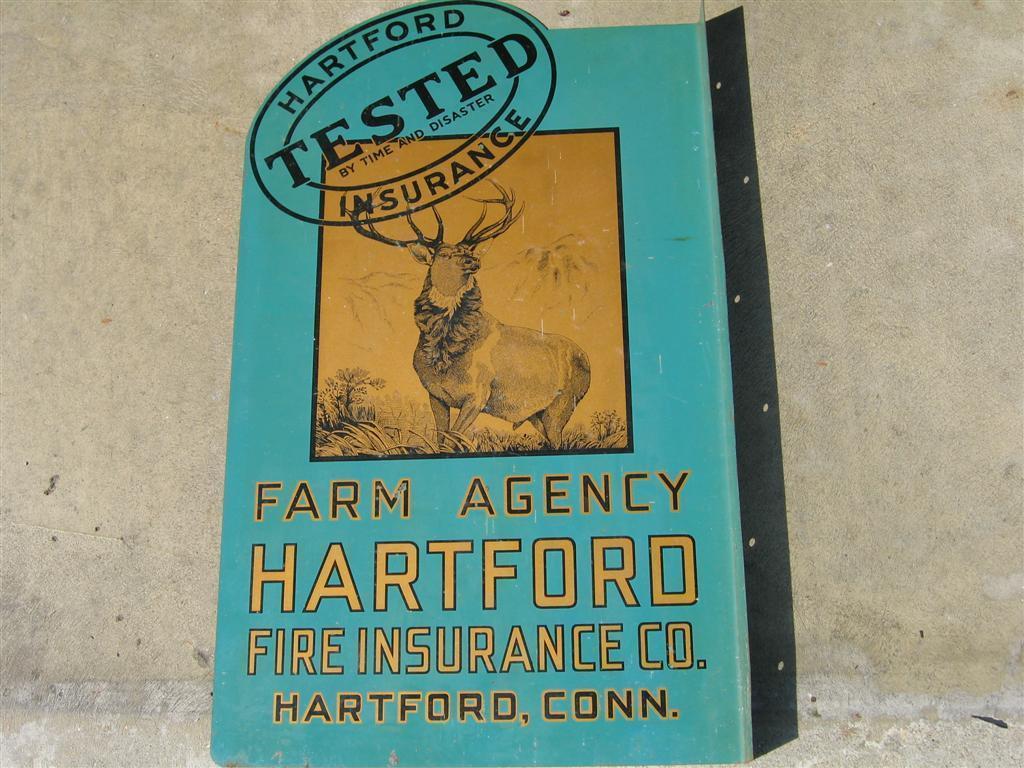 Hartford Insurance Company. Sign. Double-sided.