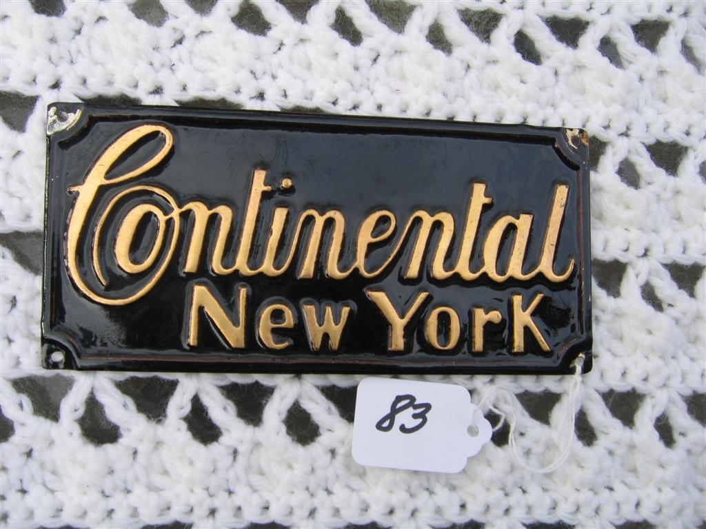 Continental Insurance Company. New York, New York