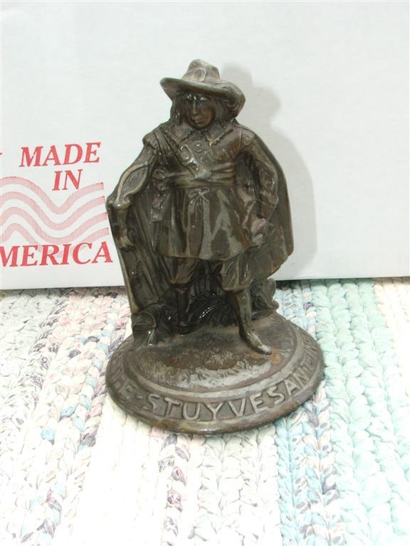 Peter Stuyvesent Statute. Cast Metal. Advertisin