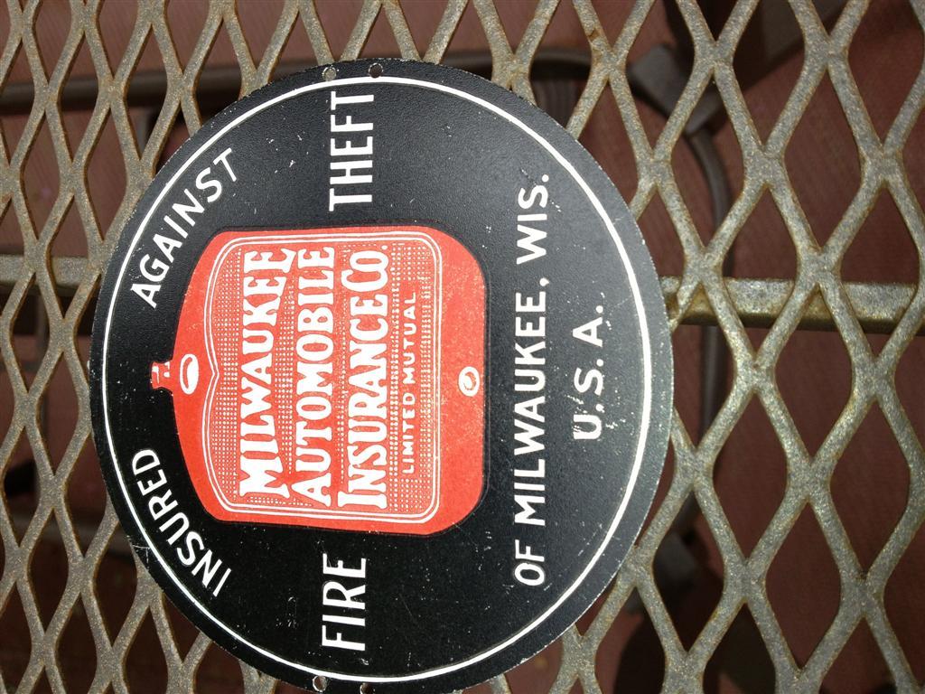 Milwaukee Auto Tag Badge. Milwaukee, Wisconsin.