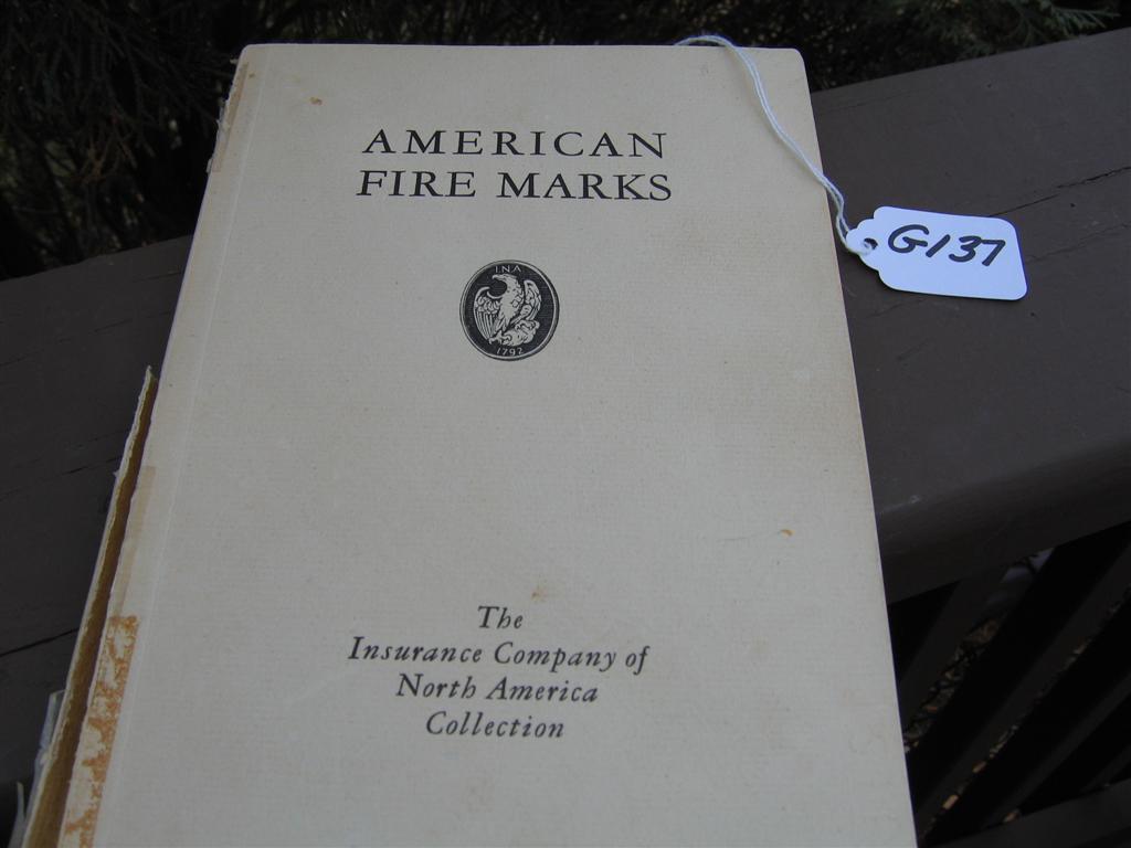 American Fire Marks. Soft-bound Book. The Insur
