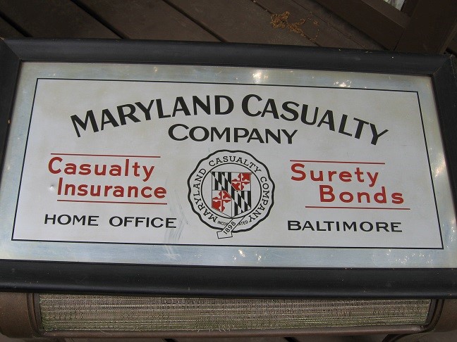 Maryland Casualty Company. Aluminum with Black Wo