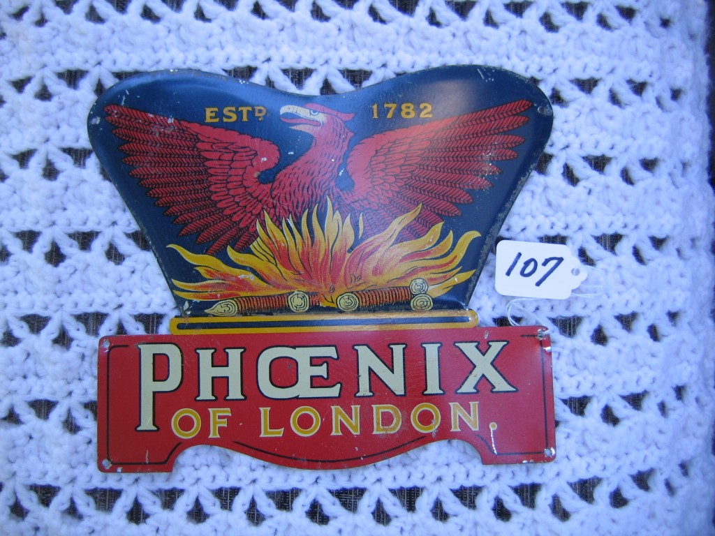 Phoenix Assurance Company. London, England. Tin.