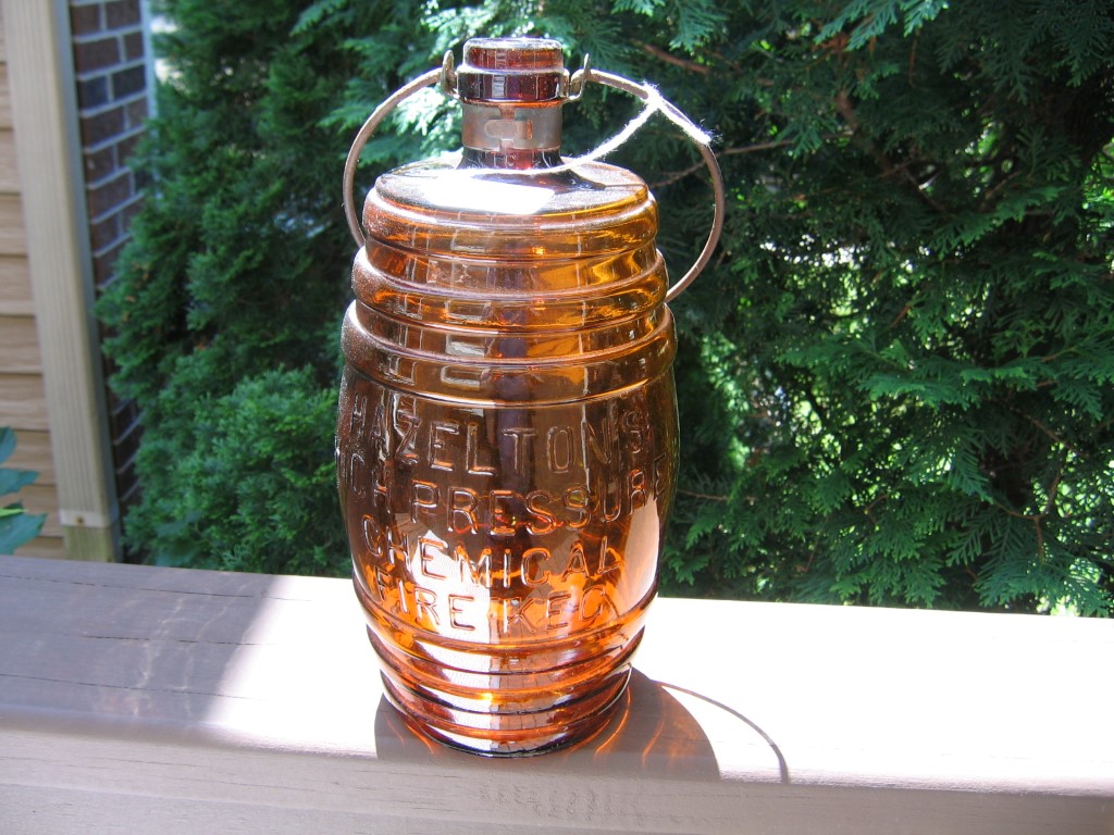 Hazeltons High Pressure Chemical Fire Keg. Amber.