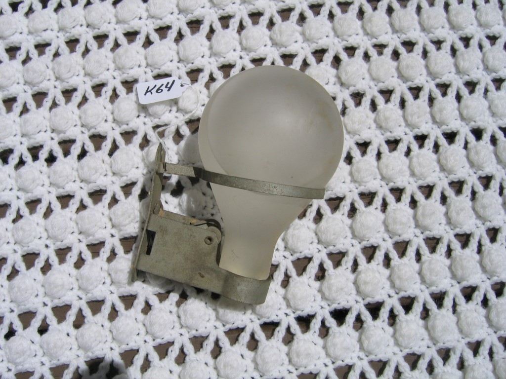 Glass Grenade - clear with Holder. Full. No Deca