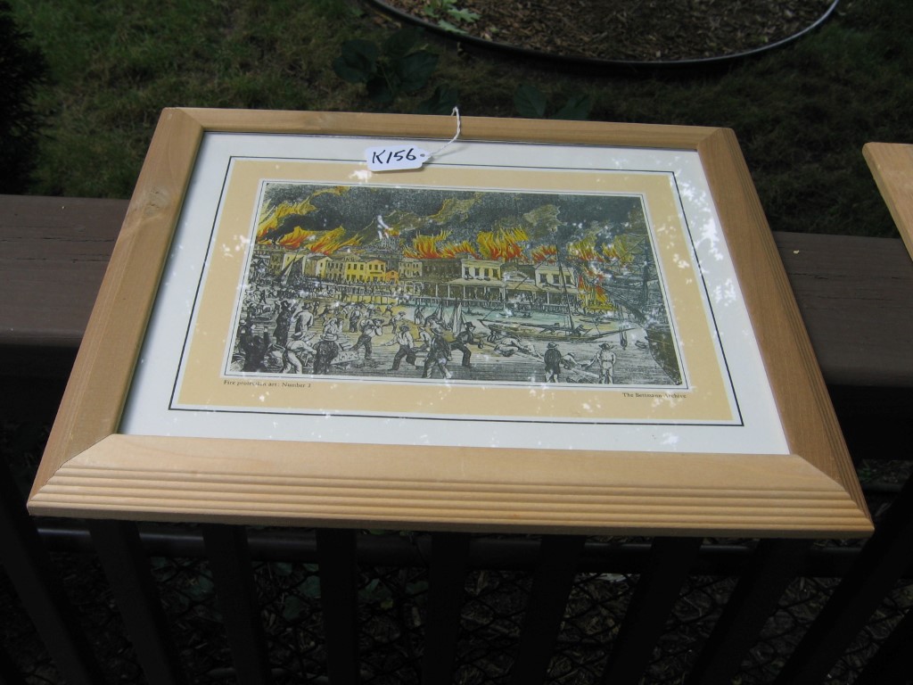 Framed and Matted Picture - Fire Protection Art: