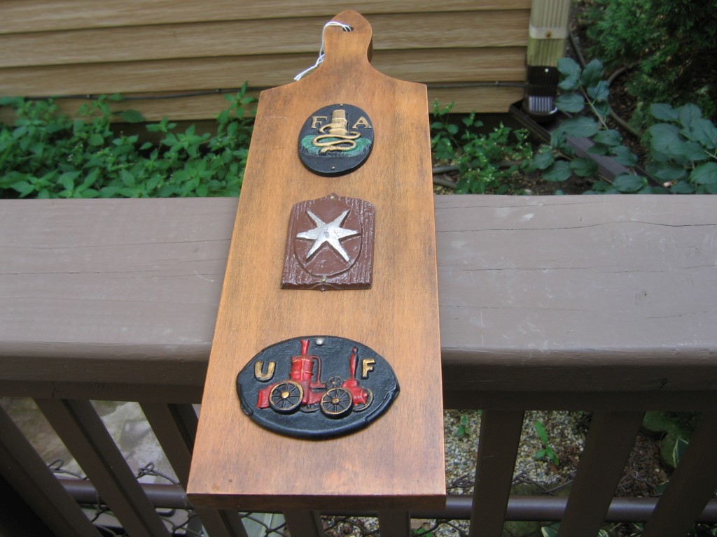 Three Miniature Fire Marks - Reproductons - on Sol