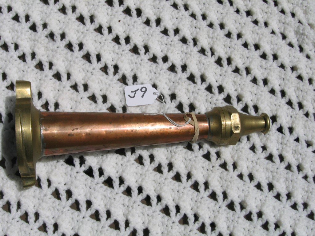 Brass Fire Nozzle. 12 5/8 inches high. Very Heav