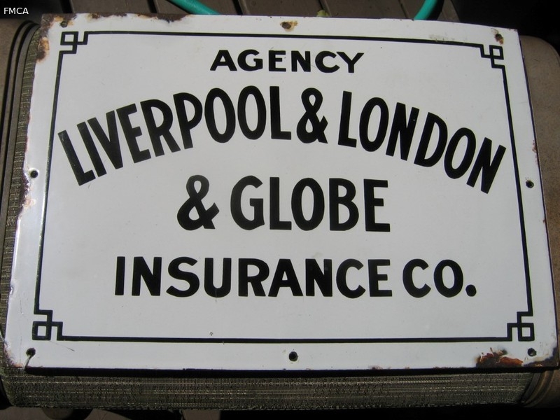Liverpool & London & Globe insurance Co. Porcelain