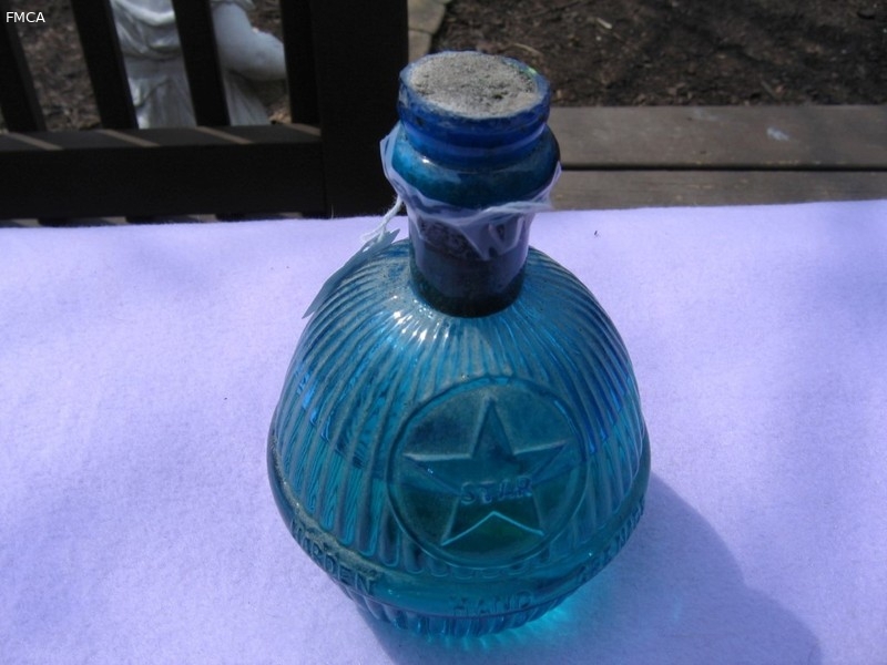 Star Harden Hand Grenade. Turquoise. Still 2/3rd