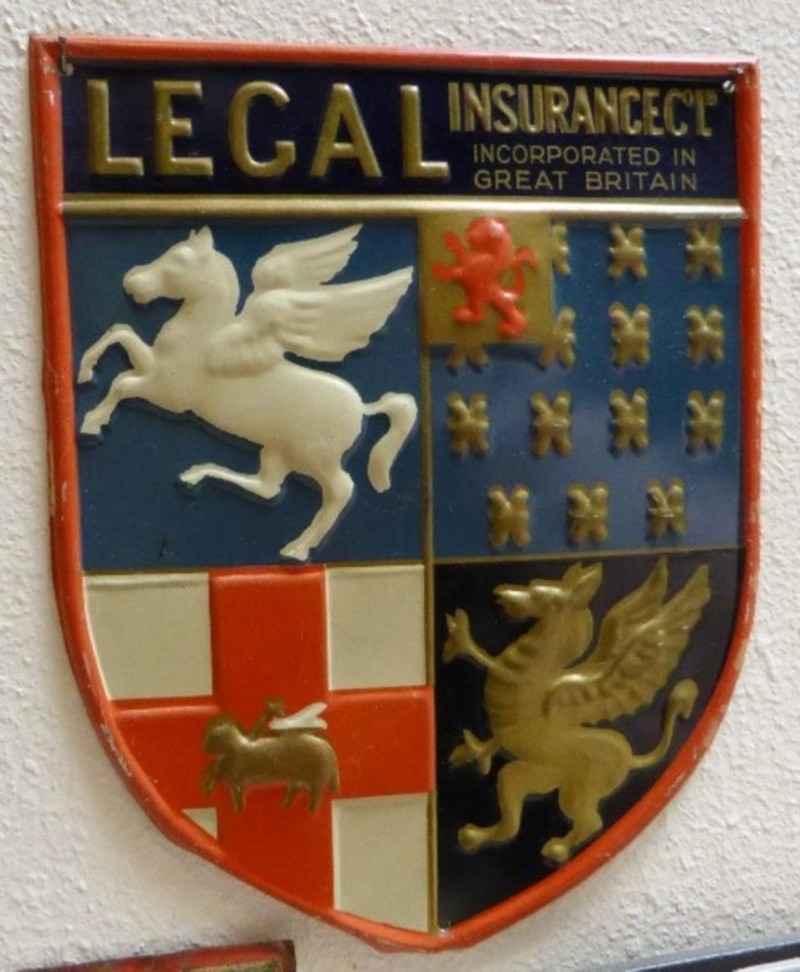 Legal Insurance Company. London, England. Tin.