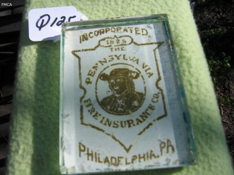 Paperweight. Pennsylvania Fire Insurance Co., Phi